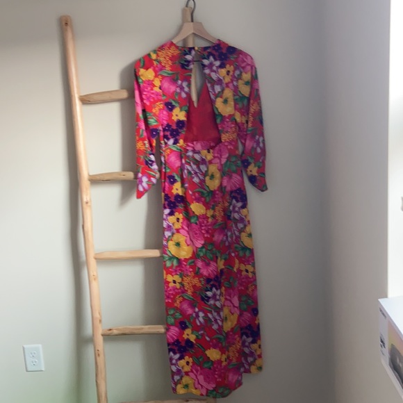4 Rixo for Target Pink Floral Open Back Dress - Picture 9 of 9
